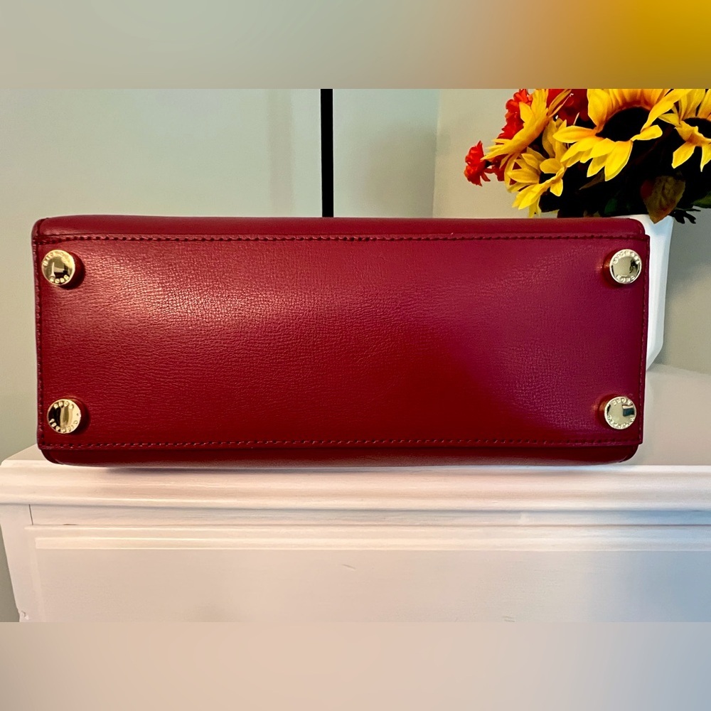 NWT Michael Kors Mulberry Ellis Large Leather Satchel - Picture 5 of 15
